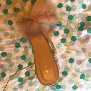 nude heels from pretty little thing, never worn